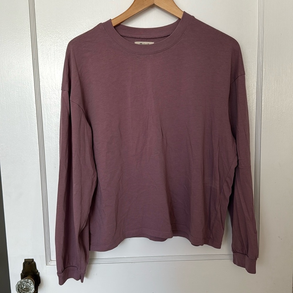 Madewell Mauve Long Sleeve Shirt